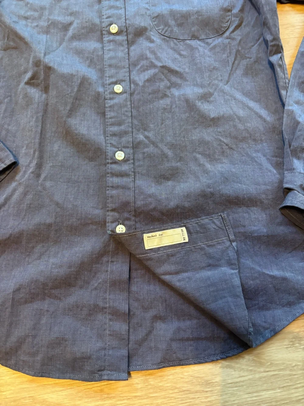 NWT J Crew Men’s M Organic Cotton Slim Fit Elastane Button Down Blue